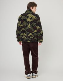 Blouson zippé imprimé sherpa