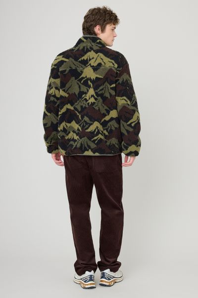 Blouson zipp&eacute; imprim&eacute; sherpa