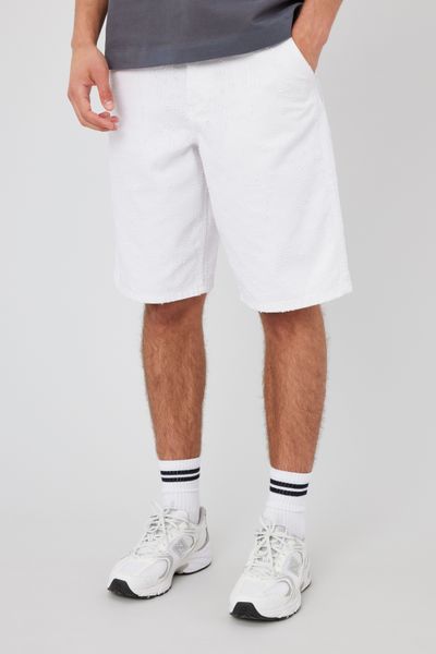 Bermuda en jean blanc fantaisie