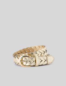 Ceinture tressée dorée