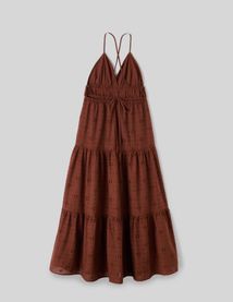 Robe longue broderie anglaise