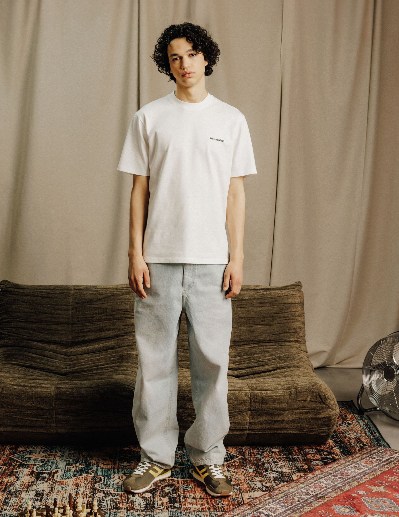 Jean skater gris clair