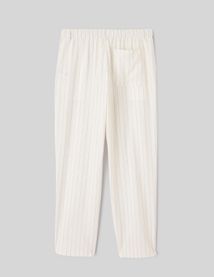 Pantalon ray&eacute; en lin