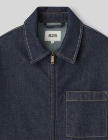 Veste en denim zipp&eacute;e