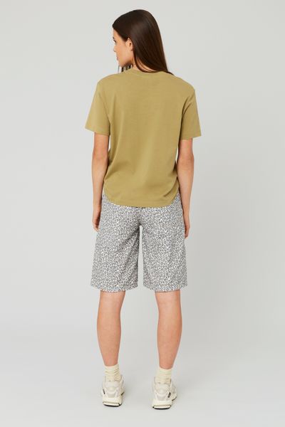 Bermuda léopard en twill