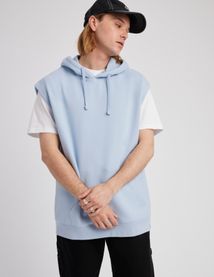 Sweat sans manches à capuche