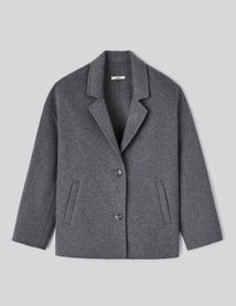 Manteau court en laine