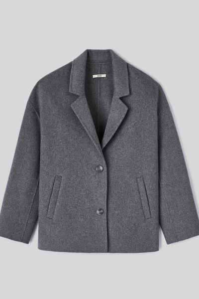 Manteau court en laine