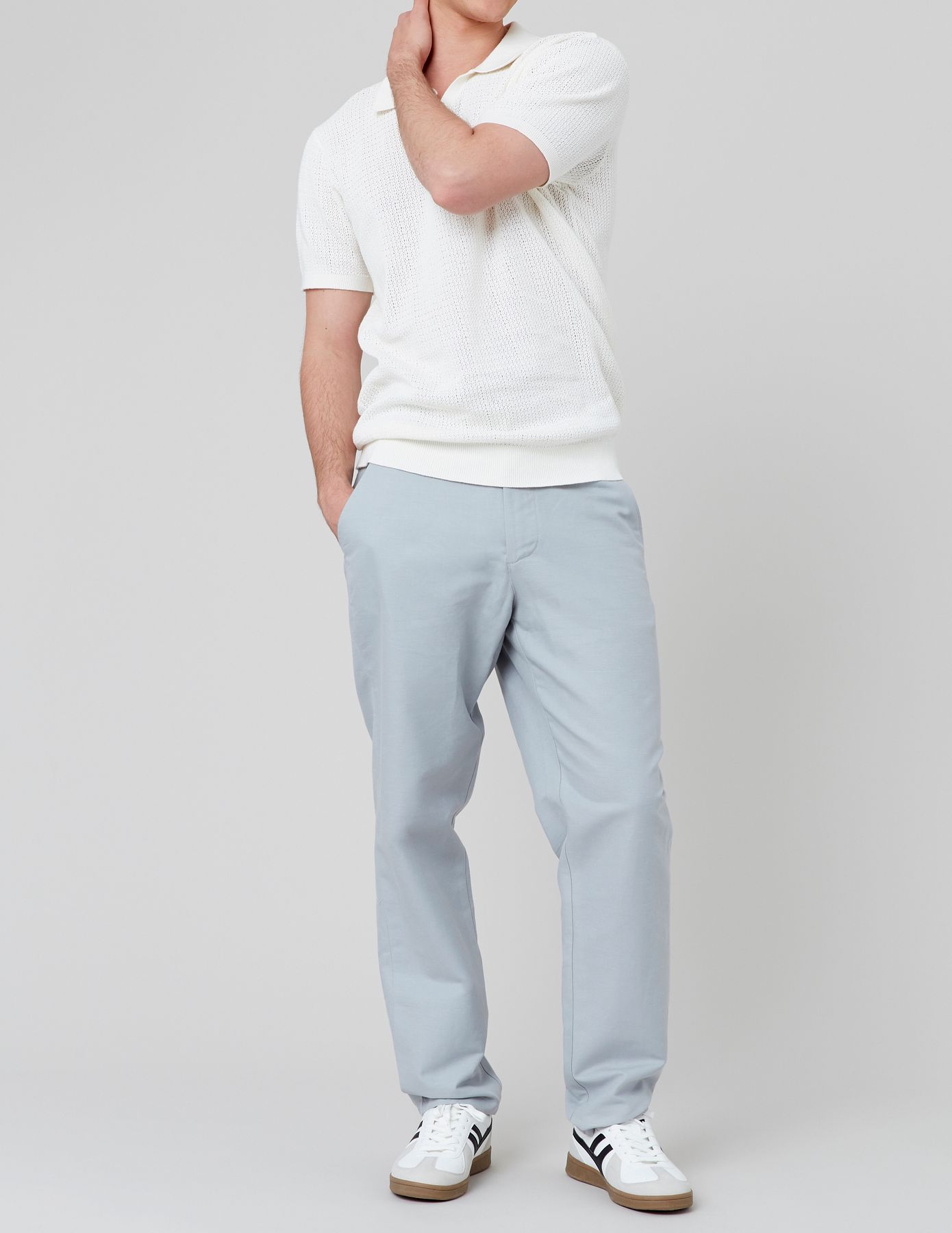 Pantalon de ville coton lin