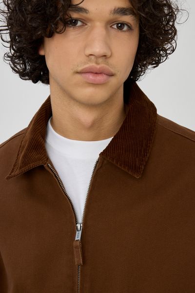 Veste zippée col velours