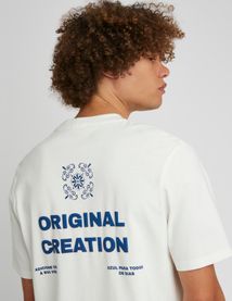T-shirt imprimé devant dos