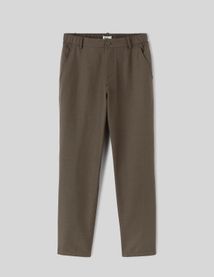 Pantalon de ville coton lin