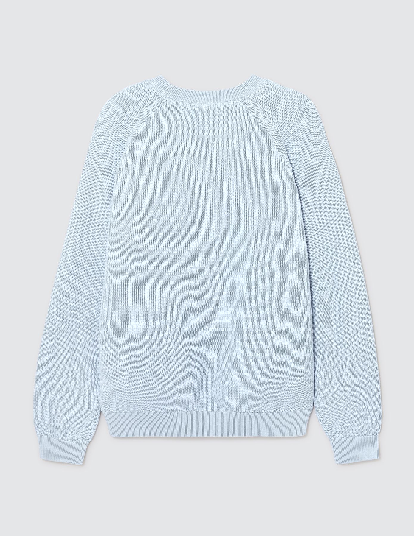 Pull col rond coton uni