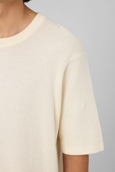 T-shirt maille textur&eacute;e
