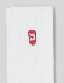 Lot de 2 chaussettes brod&eacute;s
