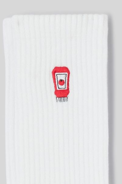 Lot de 2 chaussettes brod&eacute;s
