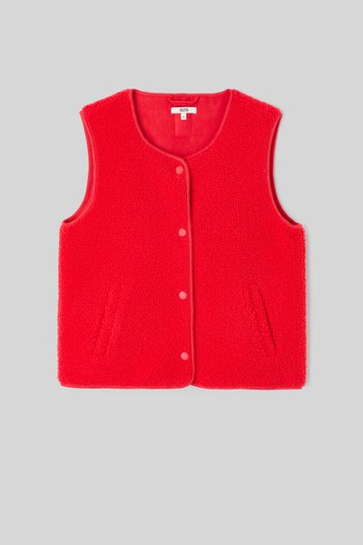 Veste sans manches sherpa