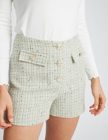 Short tweed sequins