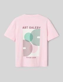 T-shirt imprim&eacute; devant / dos