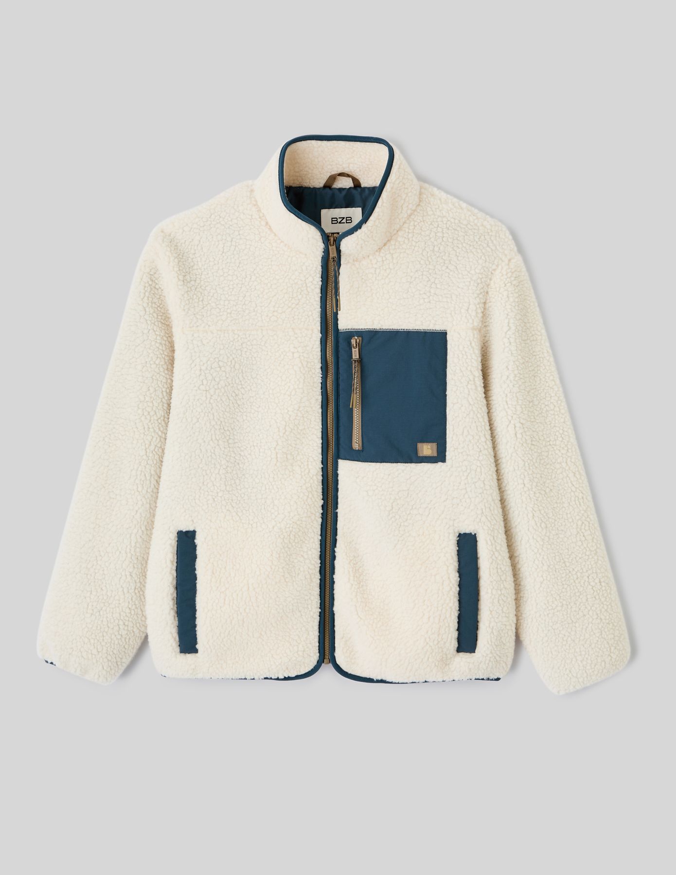 Veste sherpa zippée
