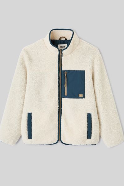 Veste sherpa zippée