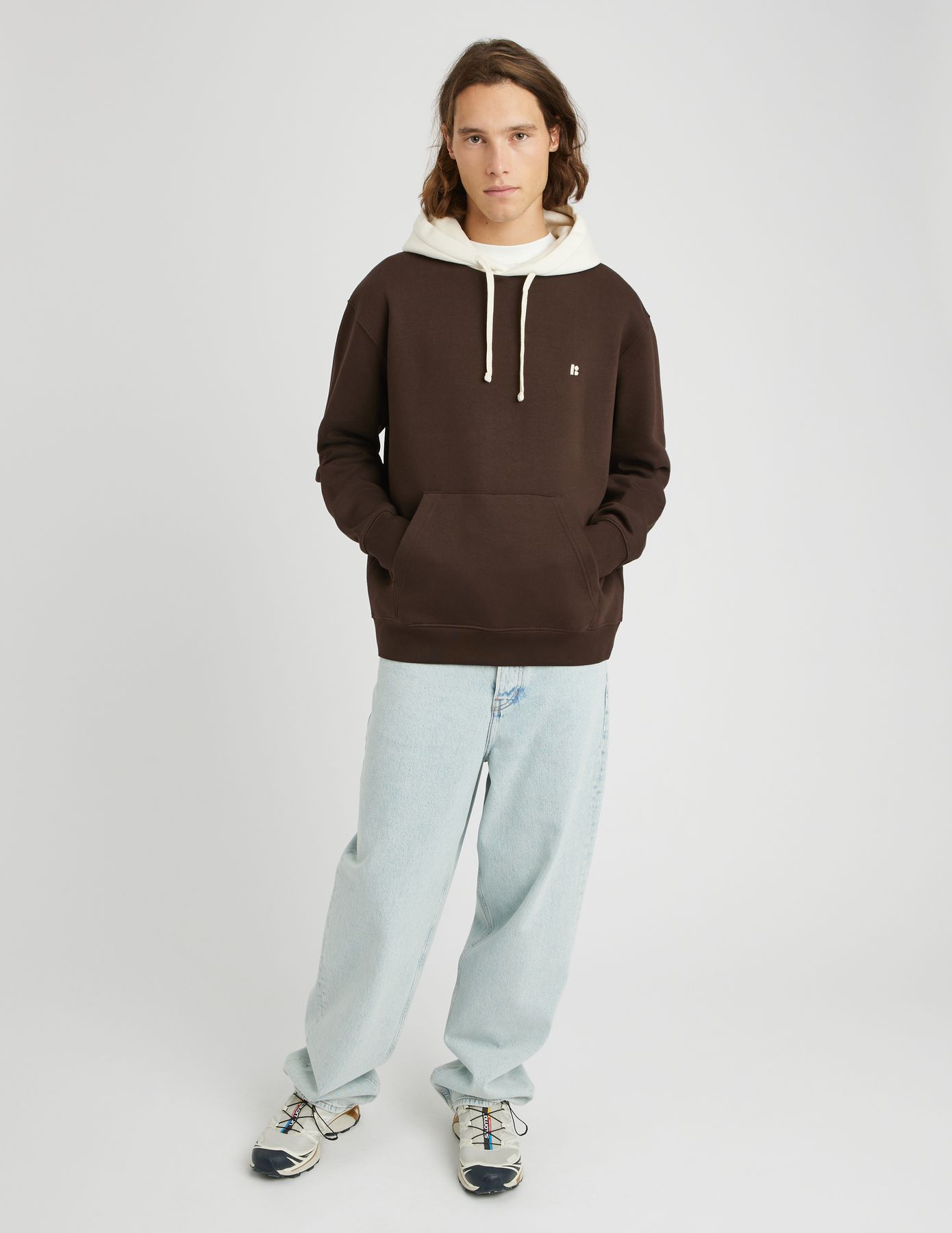 Sweat à capuche colorblock