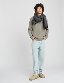 Pull col montant laine