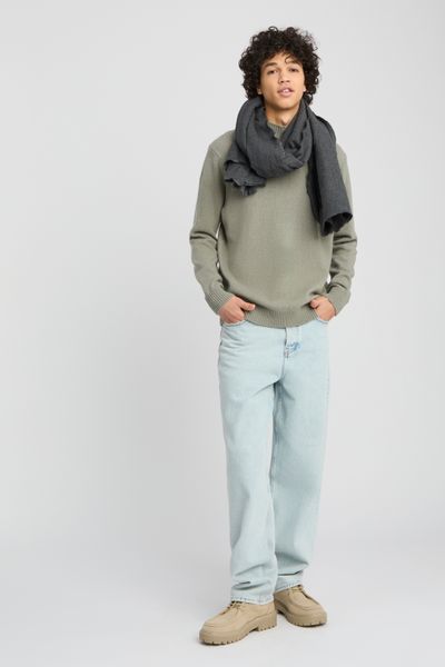 Pull col montant laine
