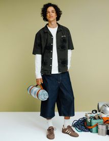 Bermuda baggy en denim