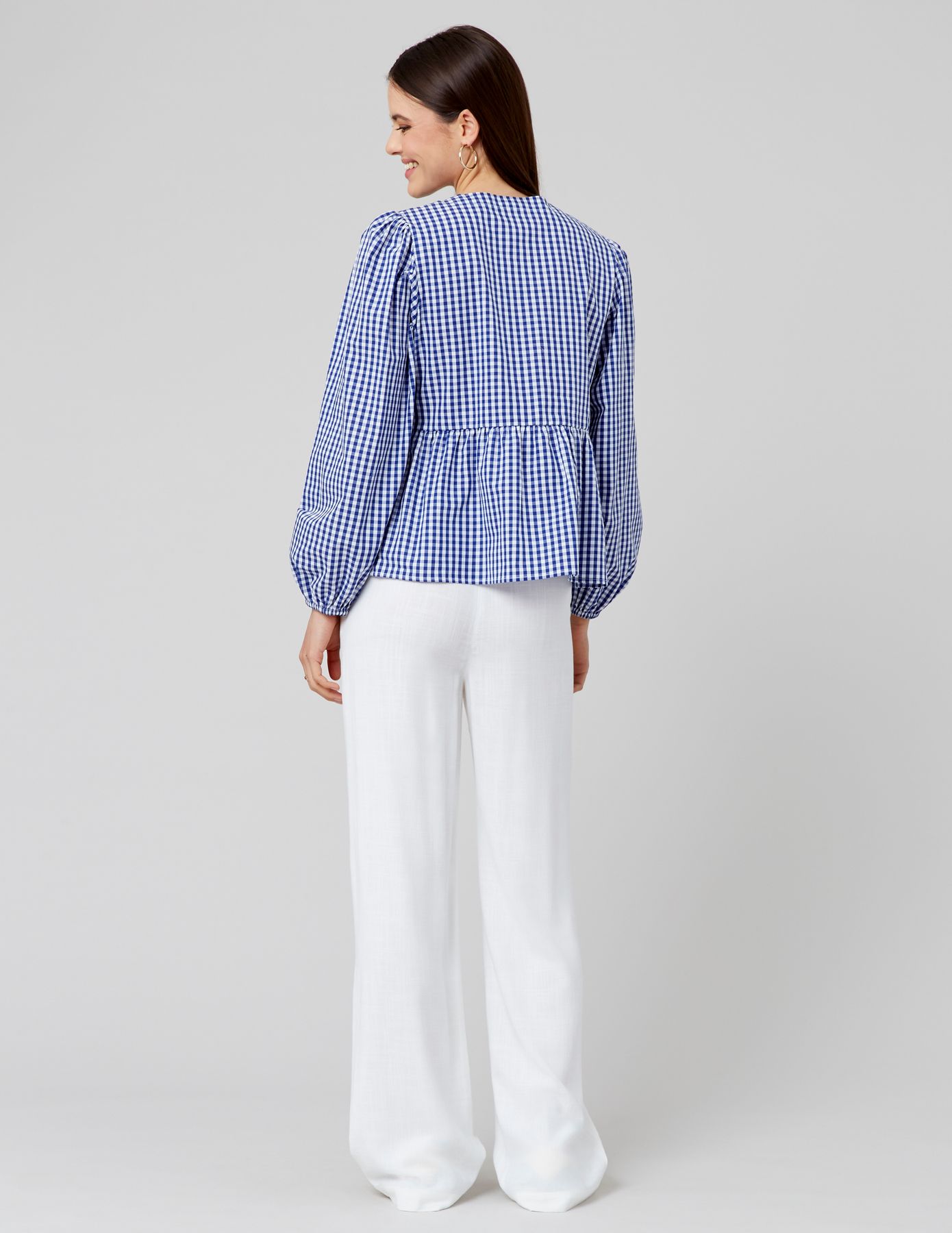 Blouse vichy à nouer