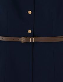 Gilet sans manches ceintur&eacute;