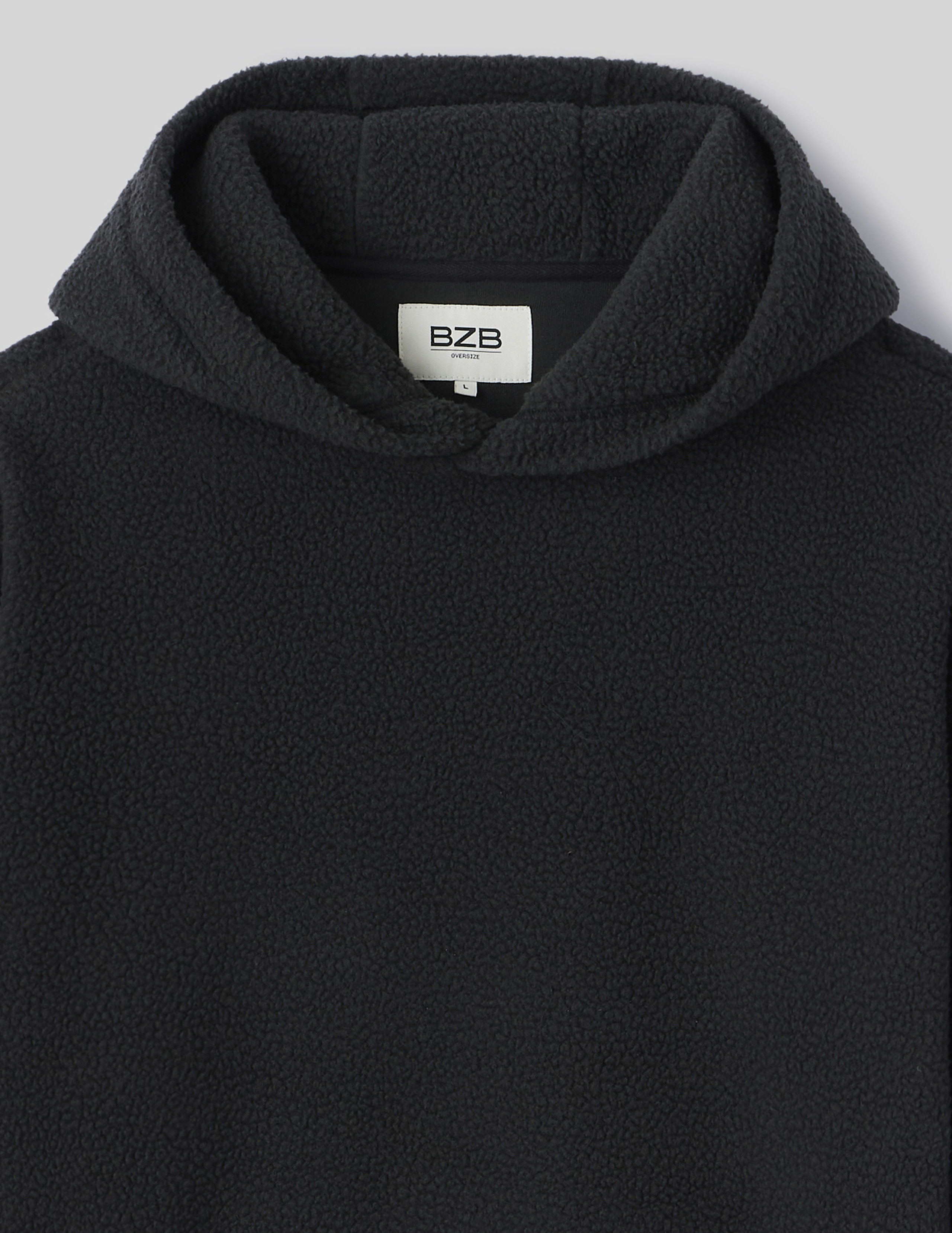 Sweat sherpa &agrave; capuche