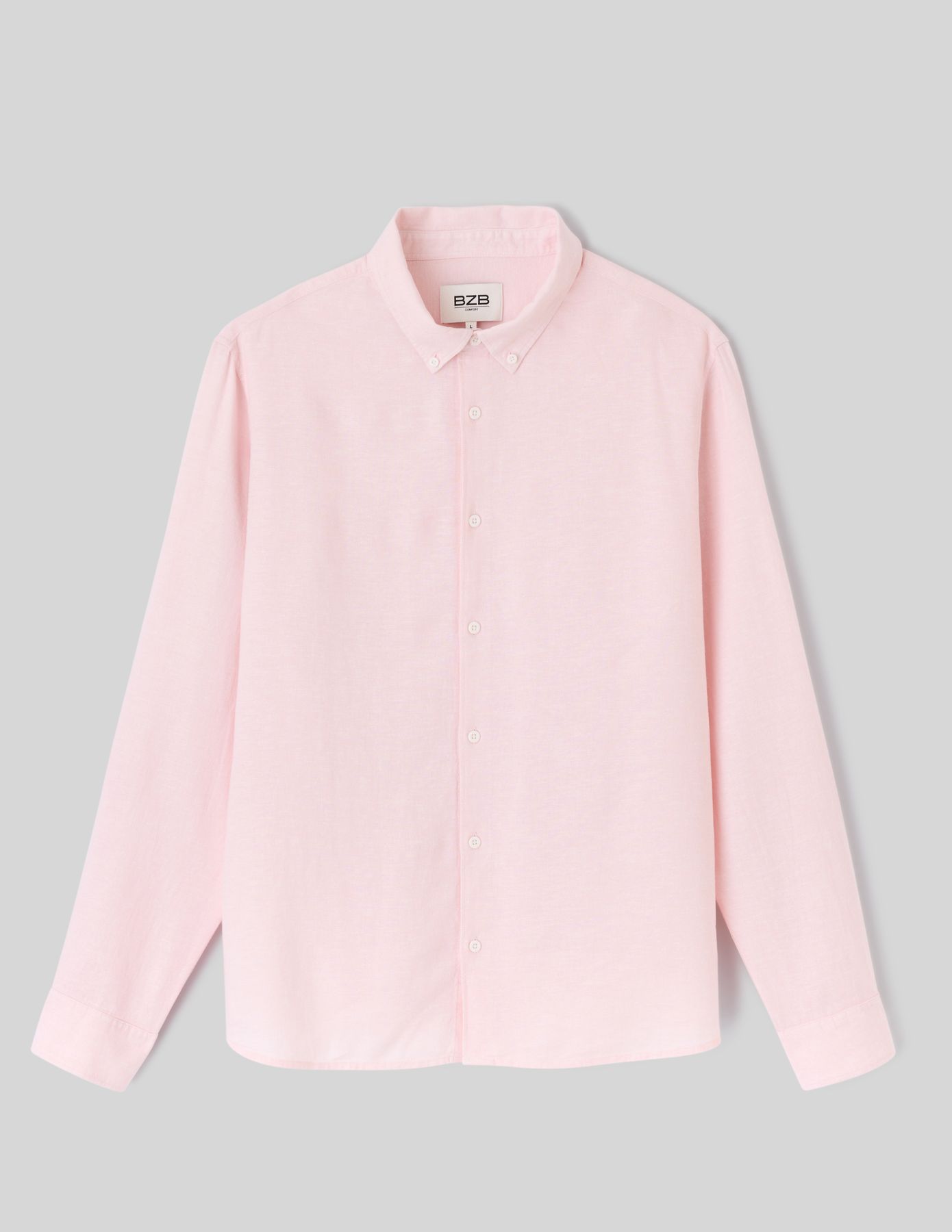 Chemise manches longues viscose lin