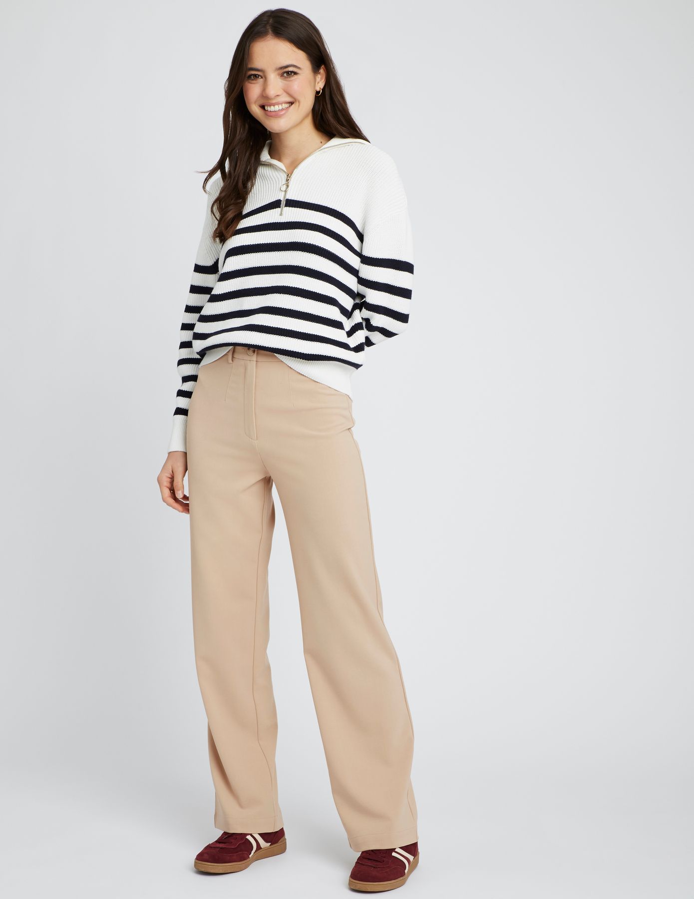 Pantalon tailleur polyester recyclé