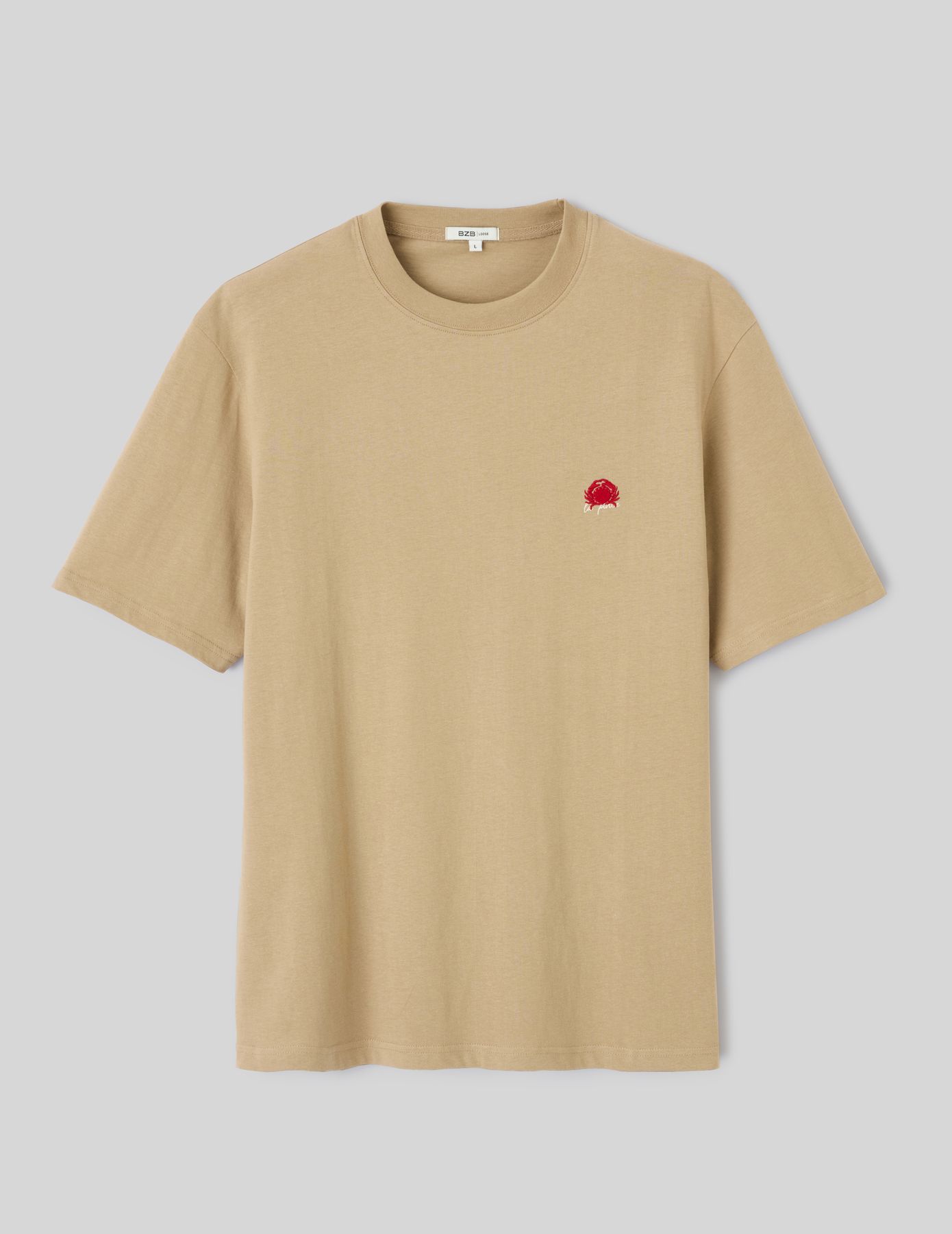 T-shirt broderie poitrine