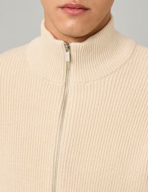 Pull col montant zippé