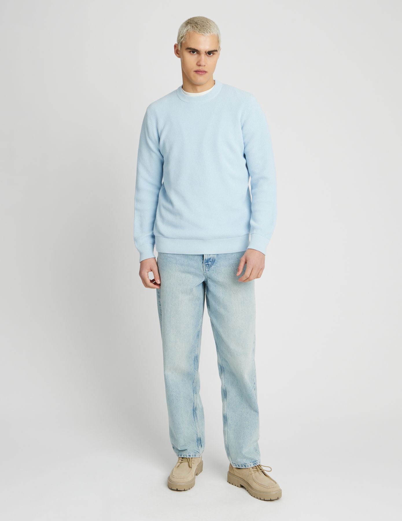 Pull col rond uni