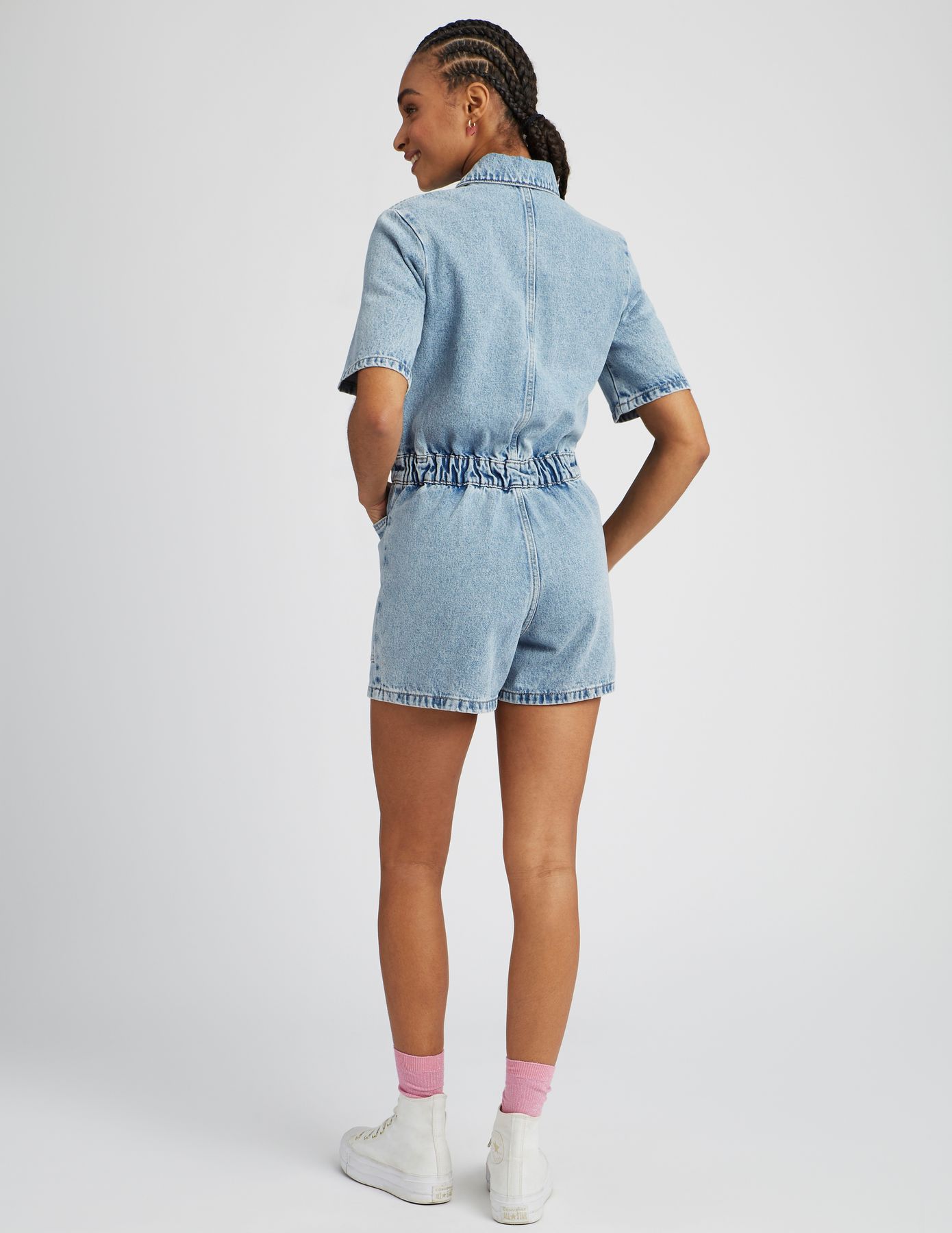 Combi short en jean