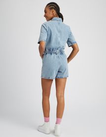 Combi short en jean