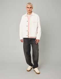 Veste boutonnée en twill