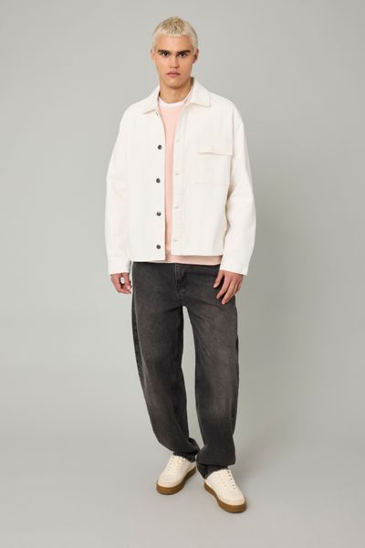 Veste boutonnée en twill