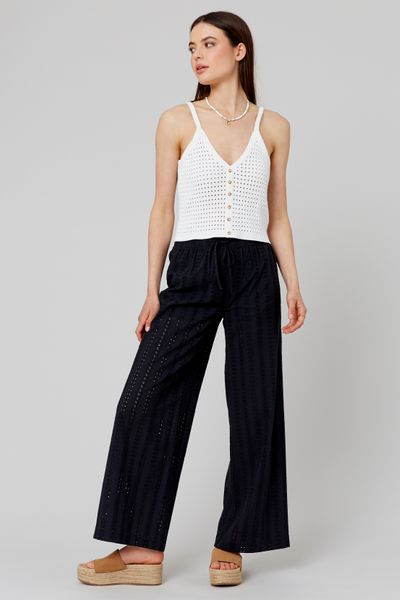 Pantalon fluide ajouré