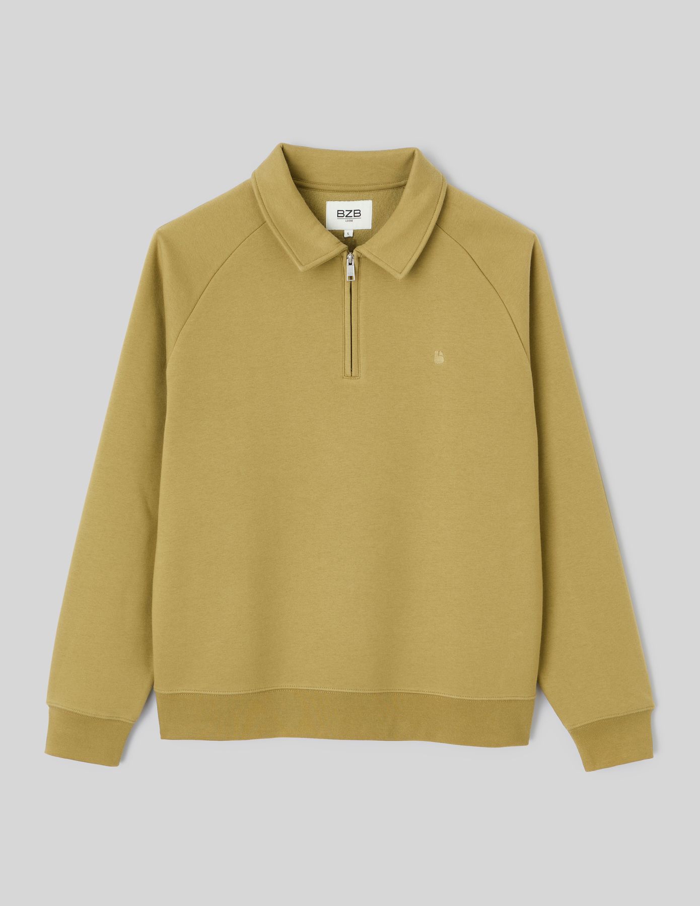 Sweat col polo zipp&eacute;