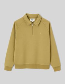 Sweat col polo zipp&eacute;