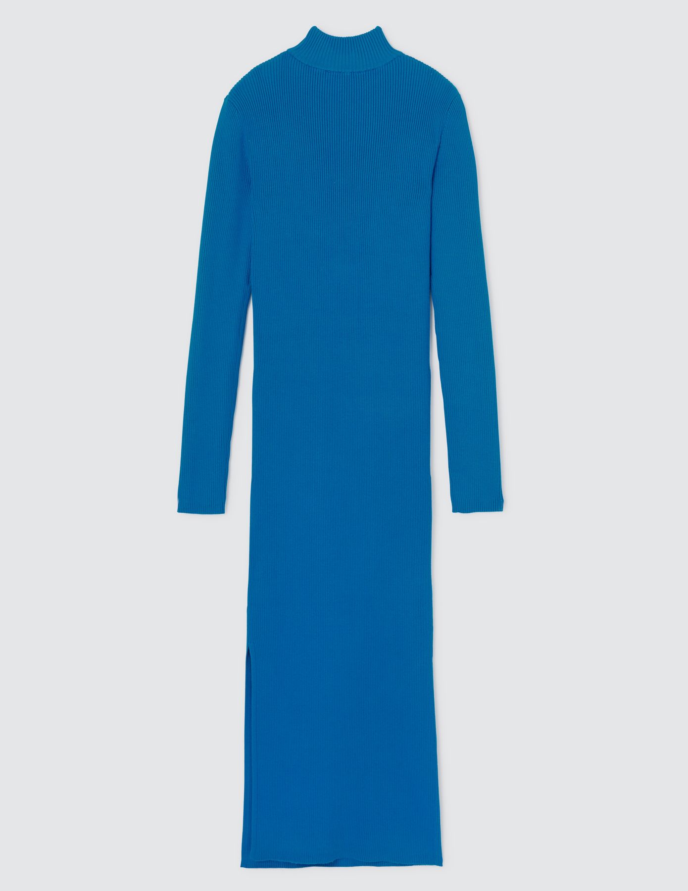 Robe longue à cotes