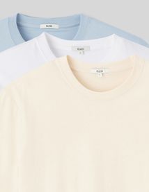 Lot de 3 basiques unis