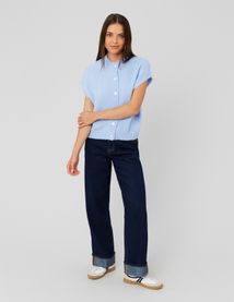 Gilet sans manches boutonné