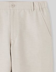 Pantalon de ville coton lin
