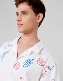 Chemise manches courtes imprimée