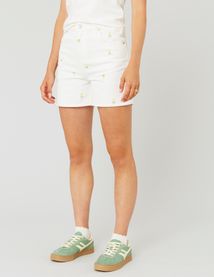 Short brodé citron